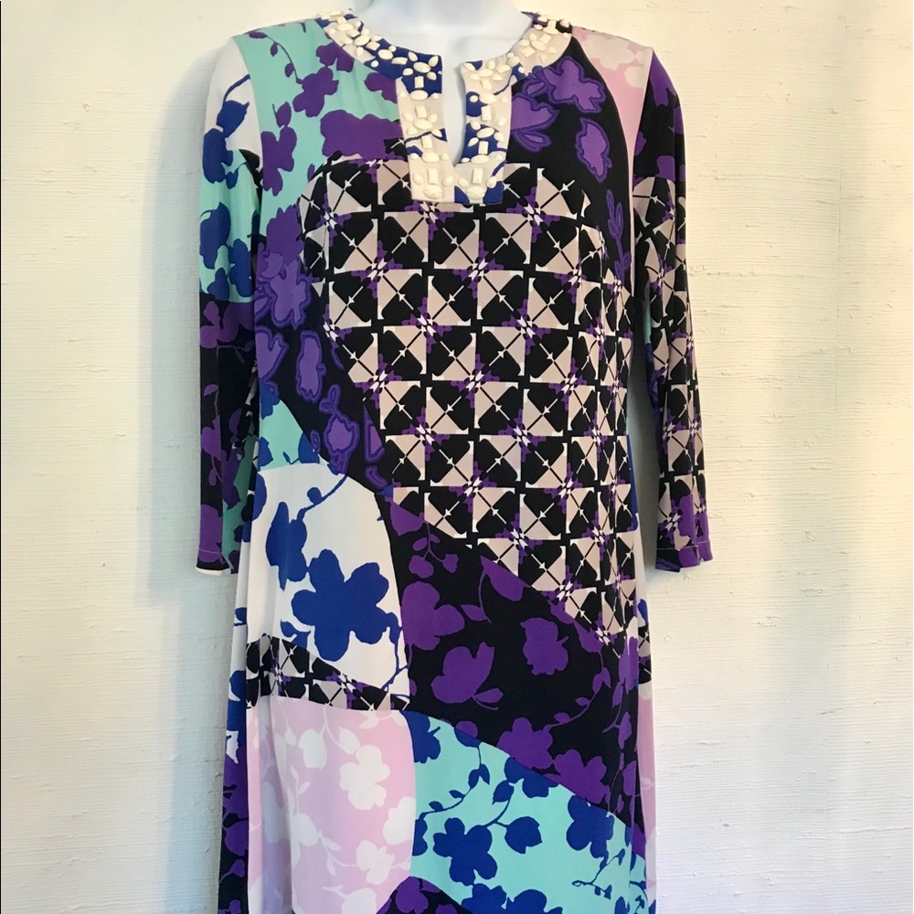 Embellished Donna Morgan Jersey Dress